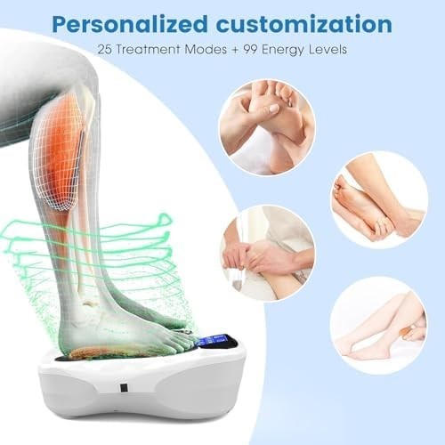 Foot & Leg Circulation Booster EMS TENS Massager Pain Relief Therapy - Kwikley