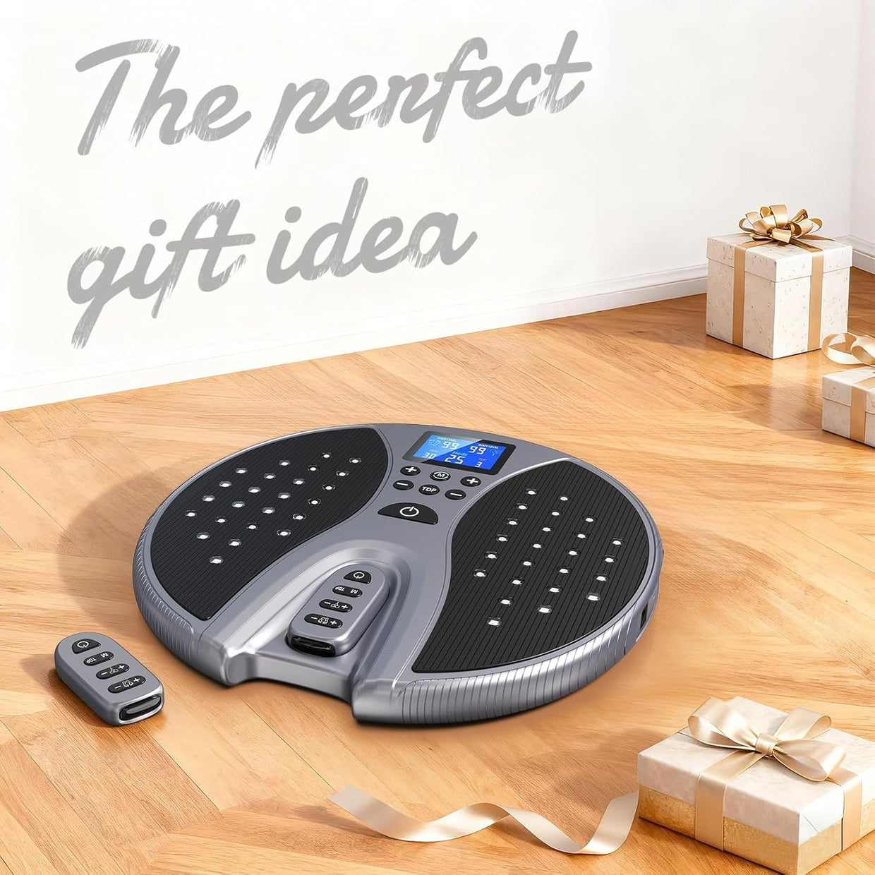 Foot Massager EMS TENS Heating Circulation Stimulator 25 Modes 99 Levels - Kwikley