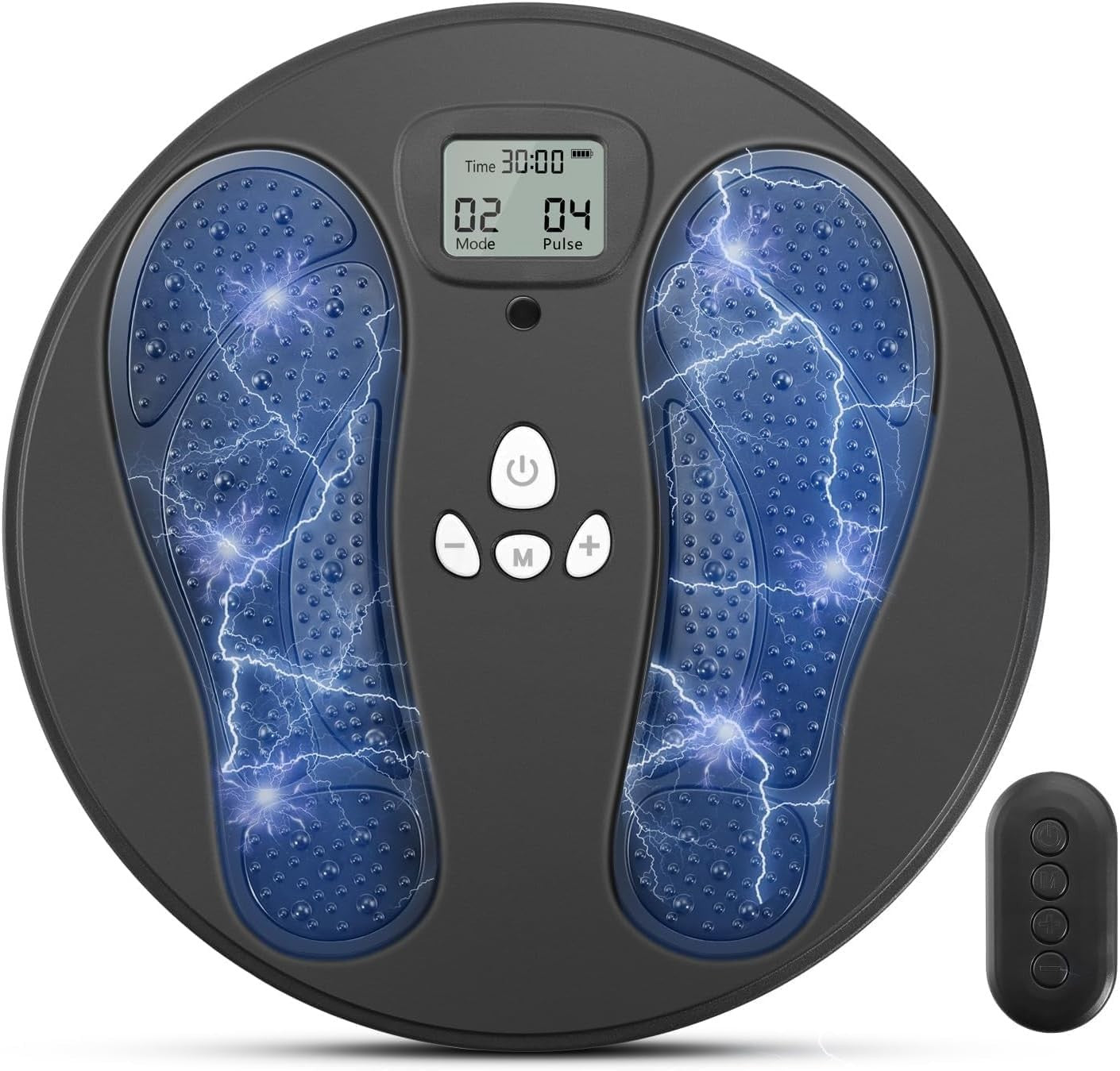 Foot Massager EMS TENS Pain Relief Circulation Machine 50 Levels 10 Modes - Kwikley