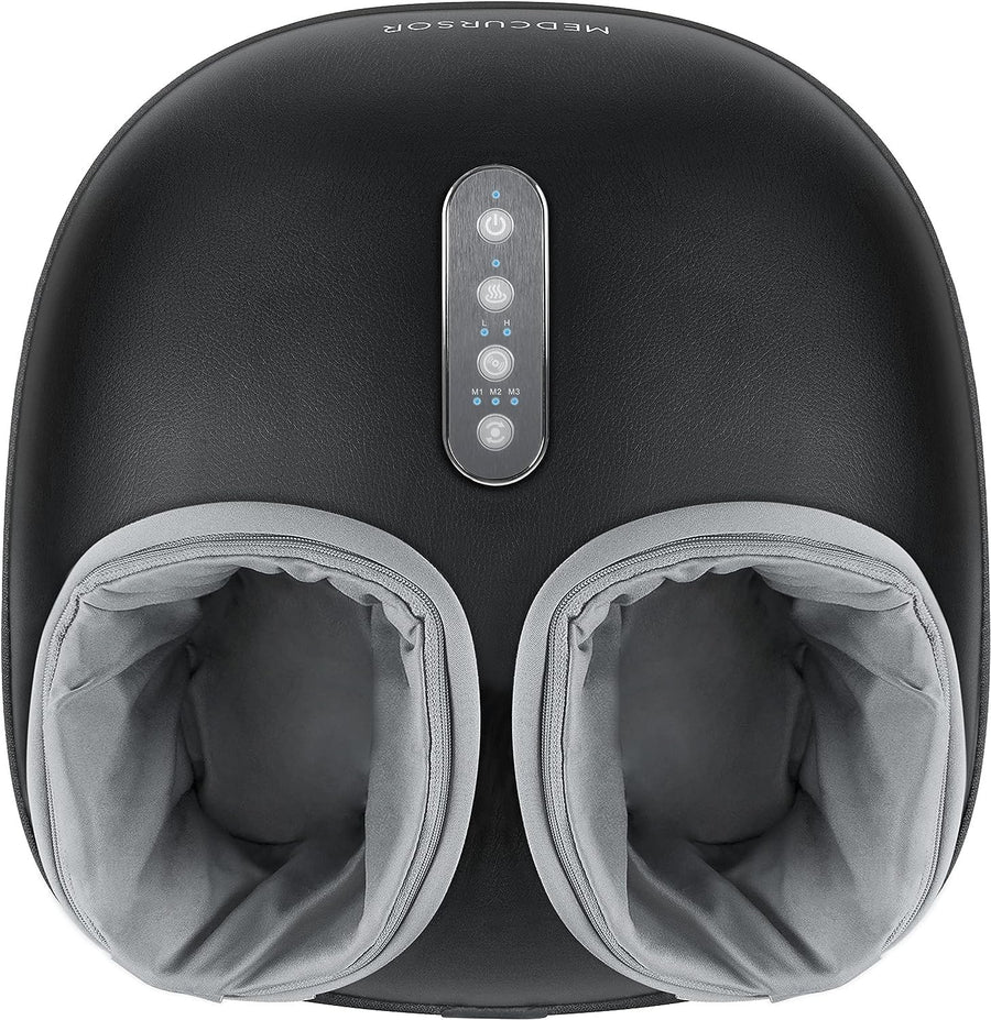 Foot Massager Machine Heated Shiatsu Deep Kneading Air Compression UK - Kwikley