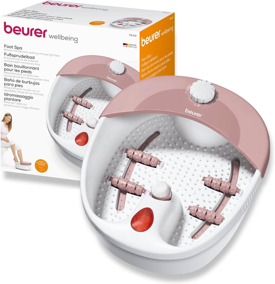 Foot Spa w/ Vibration, Bubbles, Infrared & Reflexology Rollers - Kwikley