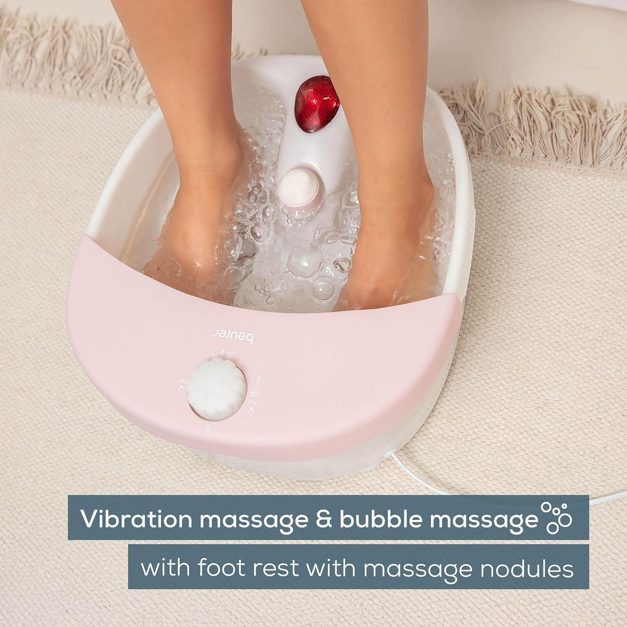 Foot Spa w/ Vibration, Bubbles, Infrared & Reflexology Rollers - Kwikley