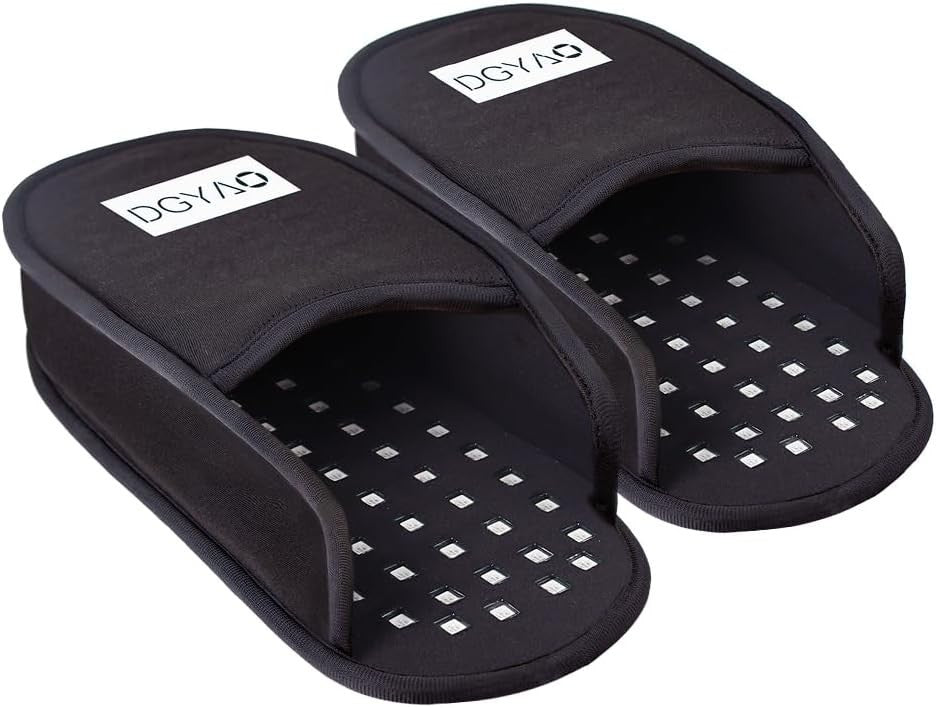 Foot & Toe Massage Slippers with Auto - Off, Heat & Comfort Fit for Home Use - Kwikley