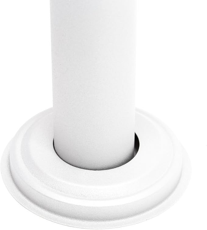 Freestanding 10 Door Letterbox System White Steel Post Pillar Secure Mail - Kwikley