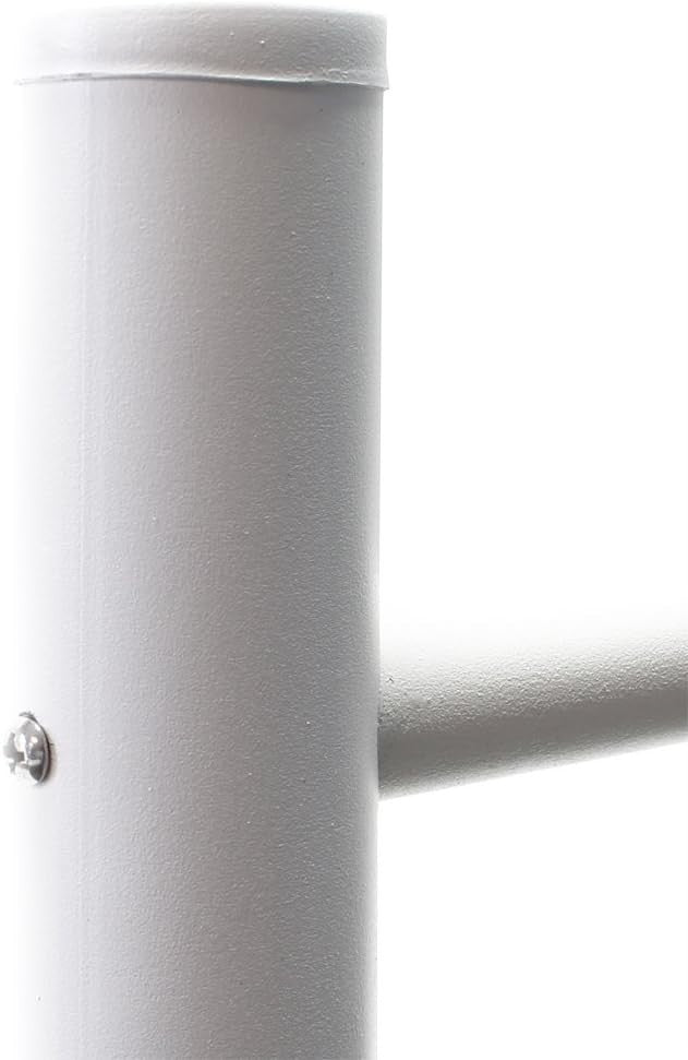 Freestanding 10 Door Letterbox System White Steel Post Pillar Secure Mail - Kwikley