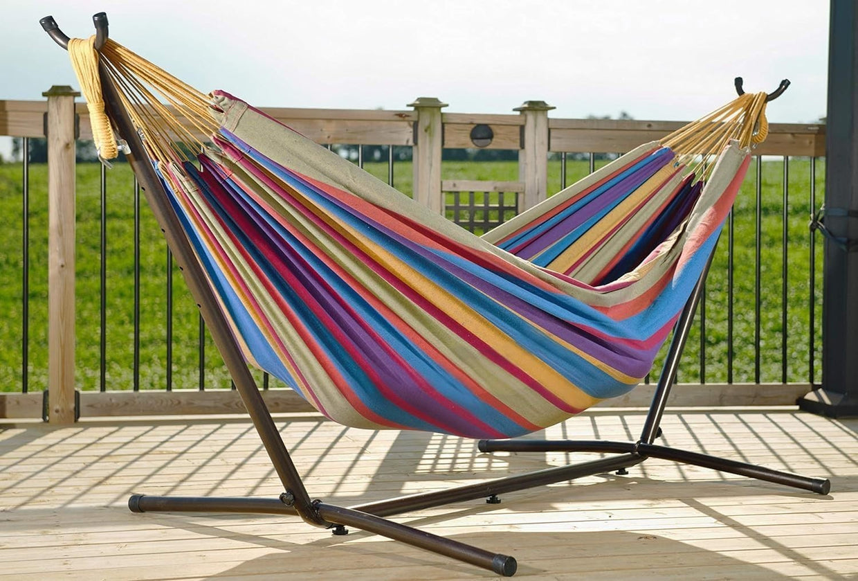 Freestanding Hammock with Stand | 300KG Capacity | Portable Outdoor Bed - Kwikley
