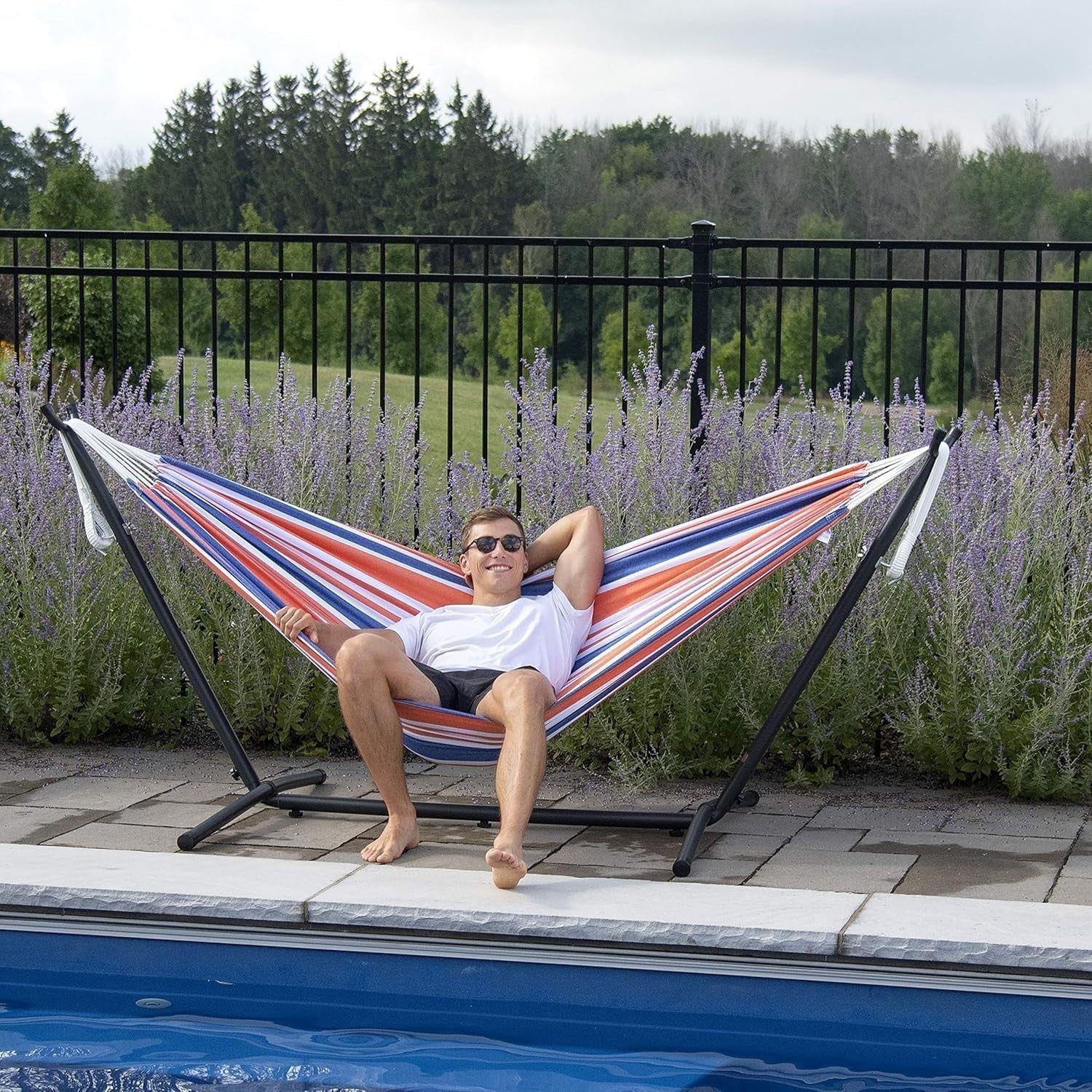 Freestanding Hammock with Stand | 300KG Capacity | Portable Outdoor Bed - Kwikley