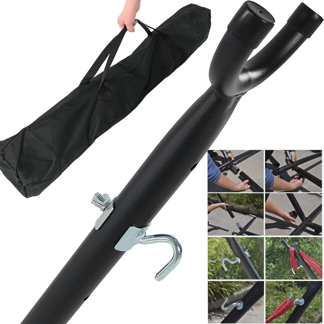 Freestanding Hammock with Stand | 300KG Capacity | Portable Outdoor Bed - Kwikley