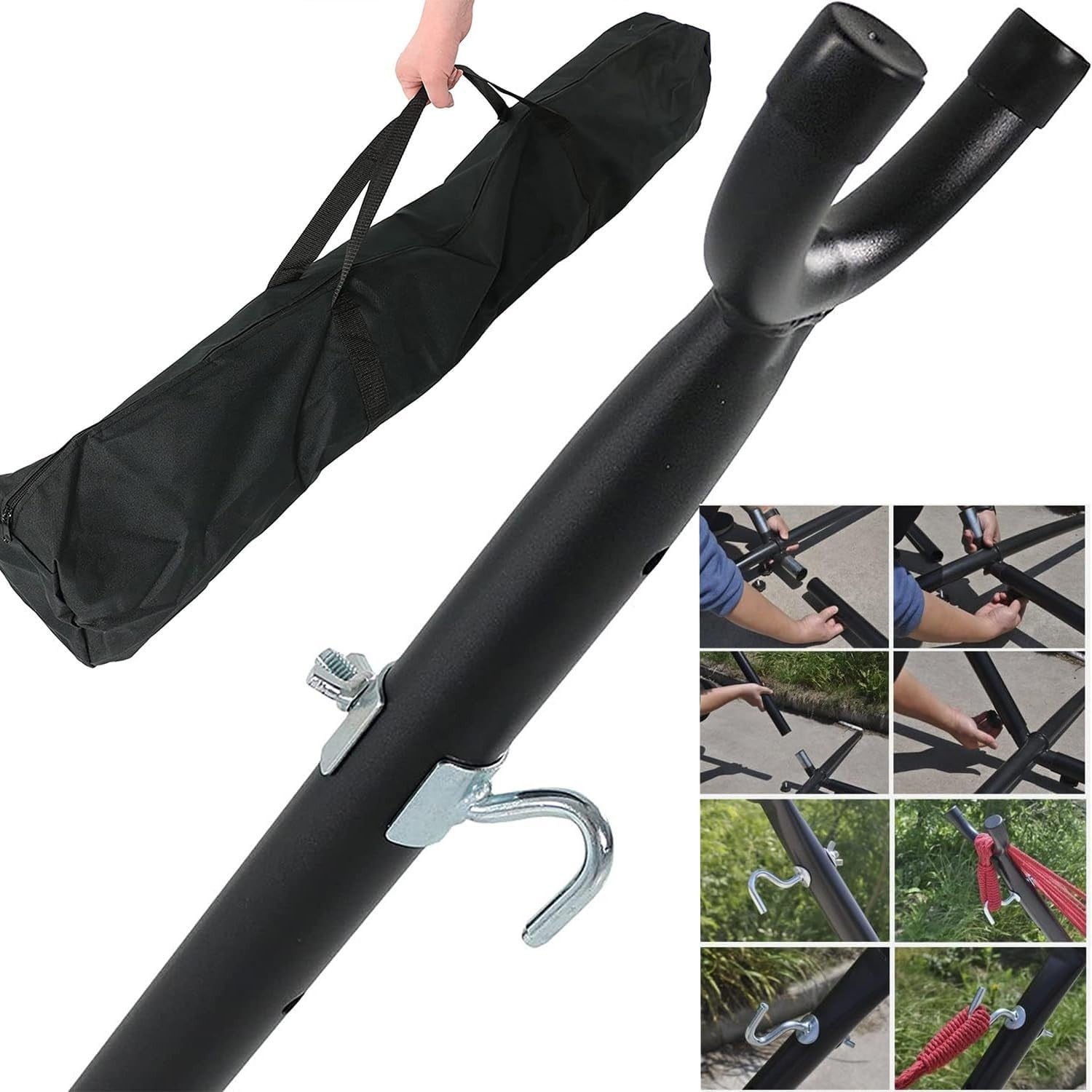 Freestanding Hammock with Stand | 300KG Capacity | Portable Outdoor Bed - Kwikley