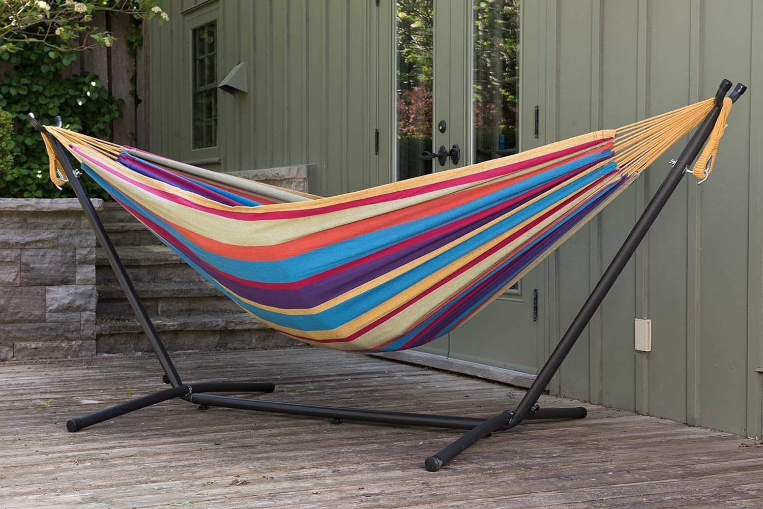 Freestanding Hammock with Stand | 300KG Capacity | Portable Outdoor Bed - Kwikley