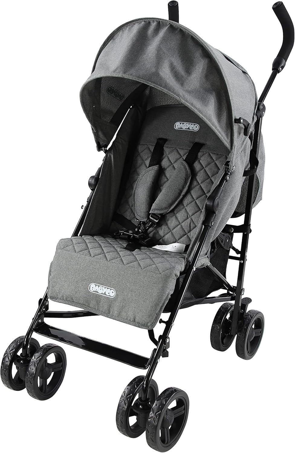 From Birth Pram Pushchair 15kg, Wide Seat, Multi Recline, Raincover - Kwikley