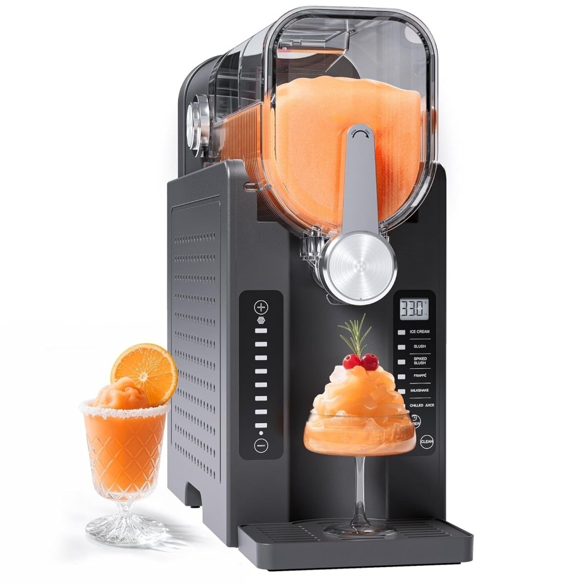 Frozen Drink Slush Machine Self Cooling Ice Cream Milkshake Maker LED - Kwikley