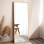 Full Length Floor Mirror 119x41cm Aluminum Frame Stand & Wall Mount - Kwikley