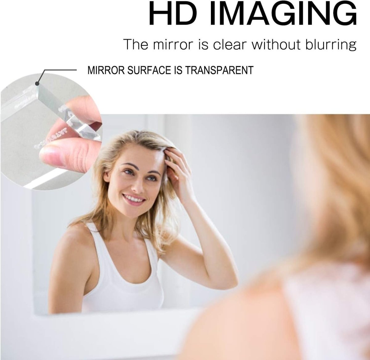 Full - Length Floor Mirror 165x55cm Aluminum Frame Stand & Wall Mount - Kwikley