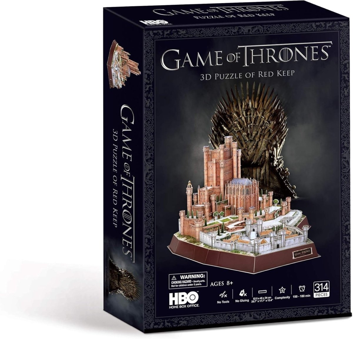 Game of Thrones Red Keep 3D Puzzle 314 Piece Model Kit No Glue - Kwikley