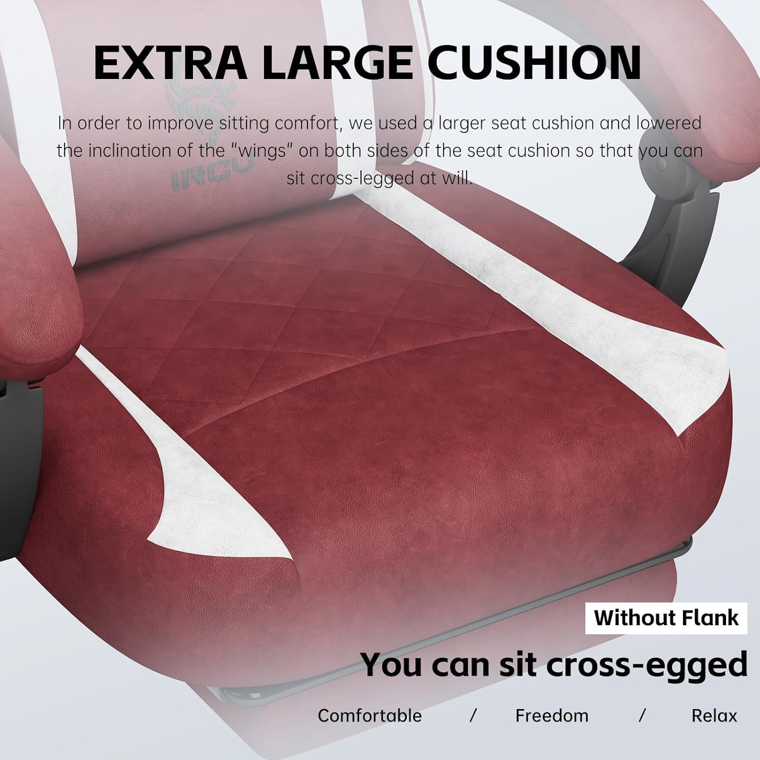 Gaming Chair Memory Foam Reclining Footrest Adjustable Backrest Office Red New - Kwikley