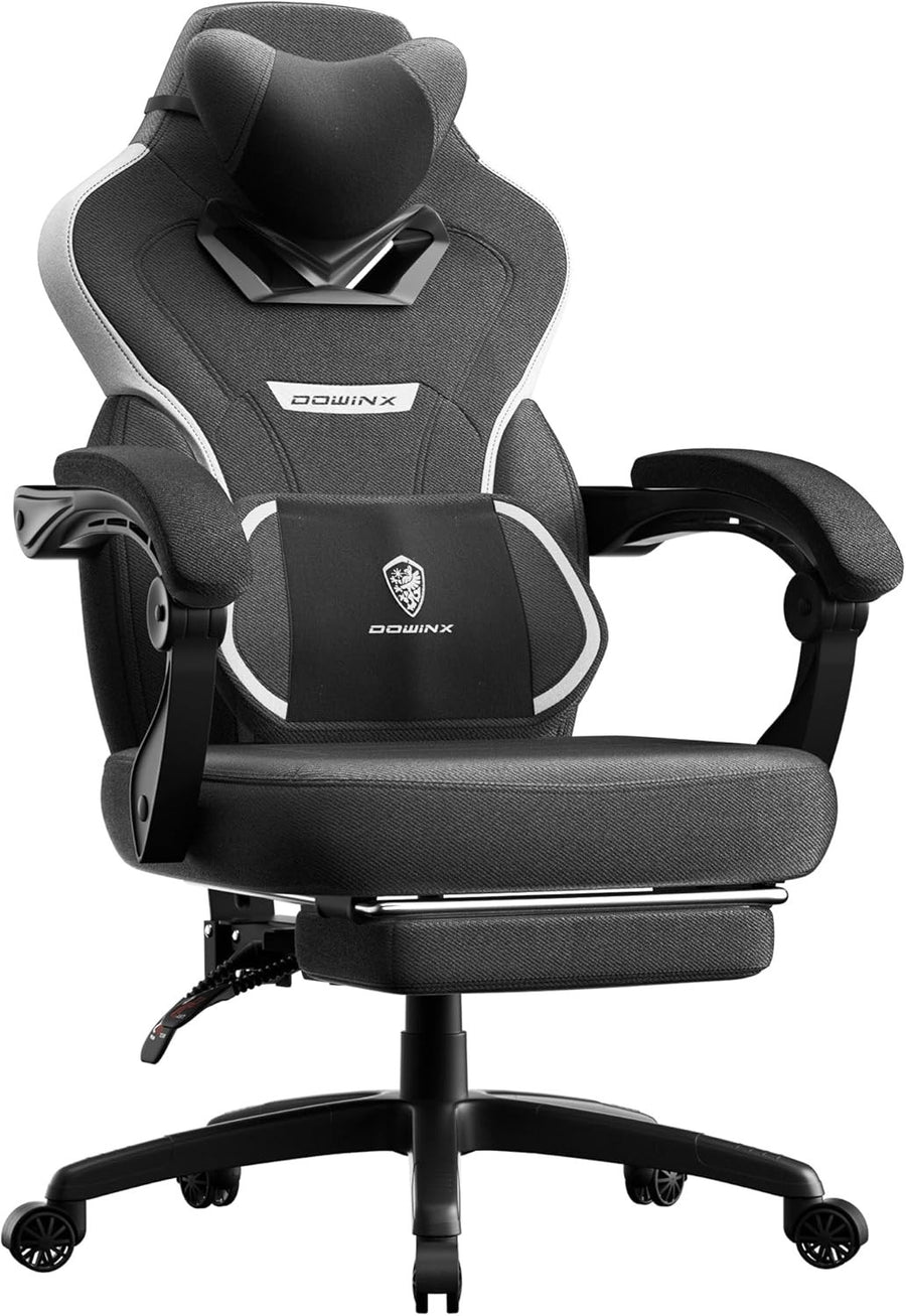 Gaming Chair Office Desk Swivel Recliner Adjustable Backrest Footrest 200lb - Kwikley