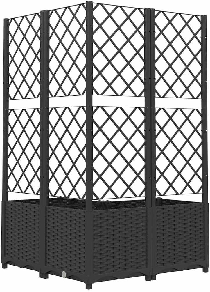 Garden Planter with Trellis 136cm Outdoor Climbing Plant Box - Kwikley