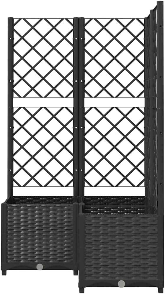 Garden Planter with Trellis 136cm Outdoor Climbing Plant Box - Kwikley