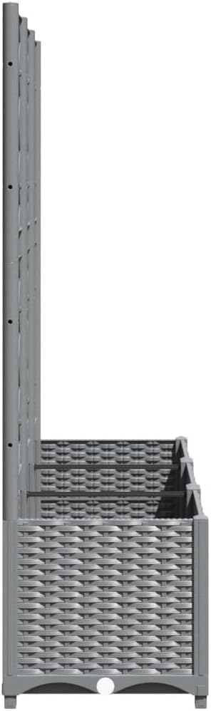 Garden Planter with Trellis 136cm Raised Bed Outdoor Plant Box - Kwikley