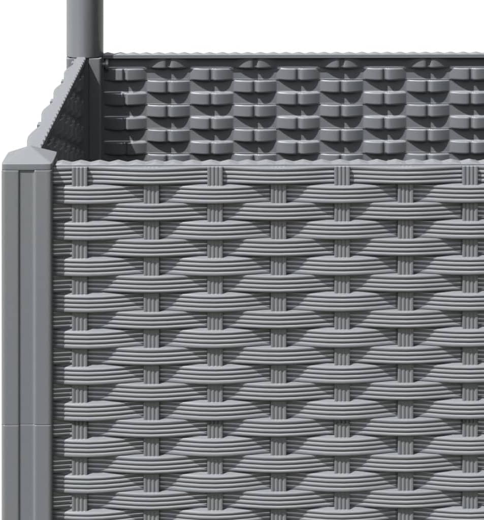 Garden Planter with Trellis 136cm Raised Bed Outdoor Plant Box - Kwikley