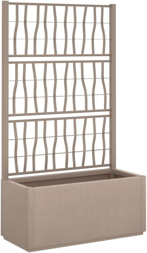Garden Planter with Trellis 80x36x140cm Outdoor Climbing Plant Box - Kwikley