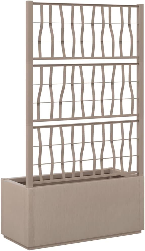 Garden Planter with Trellis 80x36x140cm Outdoor Climbing Plant Box - Kwikley