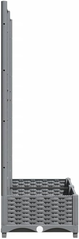 Garden Planter with Trellis 80x40x121.5cm Outdoor Climbing Pot - Kwikley