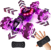 Gesture Sensing RC Car 4WD 360° Drift Toy w/ Hand Control, Lights & 3 Batteries - Kwikley