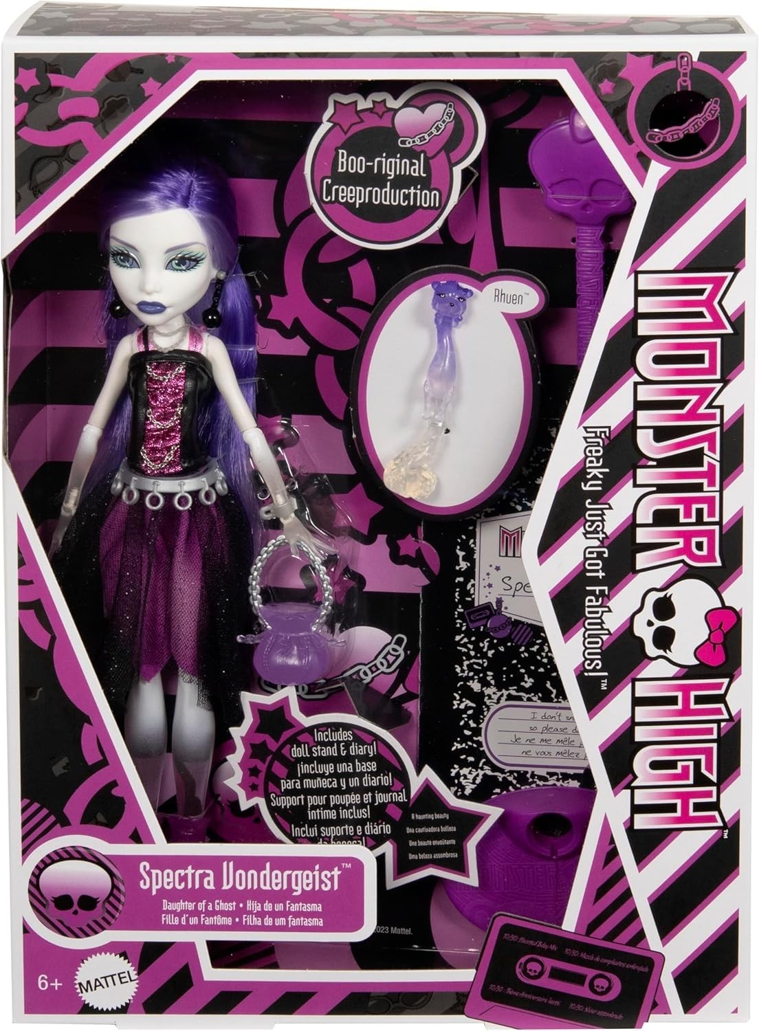 Ghost Fashion Doll Reproduction Gothic Outfit Pet Ferret Stand Diary - Kwikley