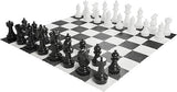 Giant Outdoor Chess Set 30cm Pieces Waterproof UV Resistant + Carry Bag