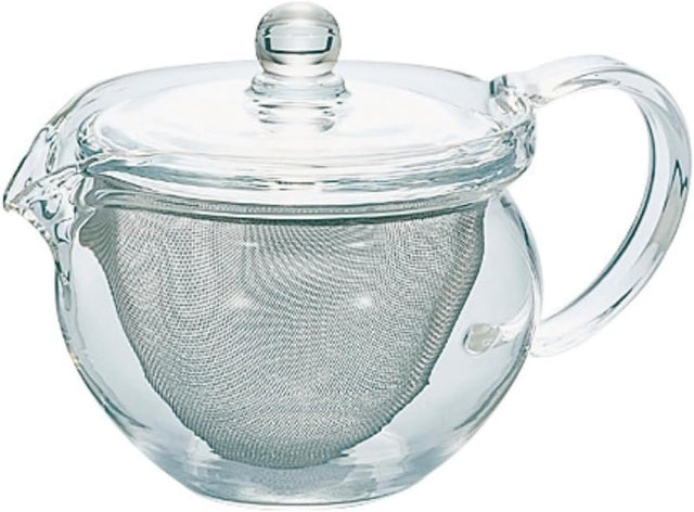 Glass Teapot with Large Tea Strainer 300ml Heatproof Dishwasher Safe