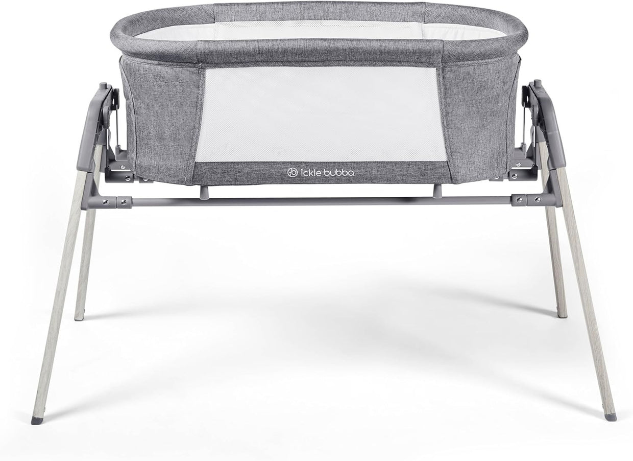 Gliding Baby Crib Bassinet Rocking & Static Cot with Mattress & Travel Bag - Kwikley