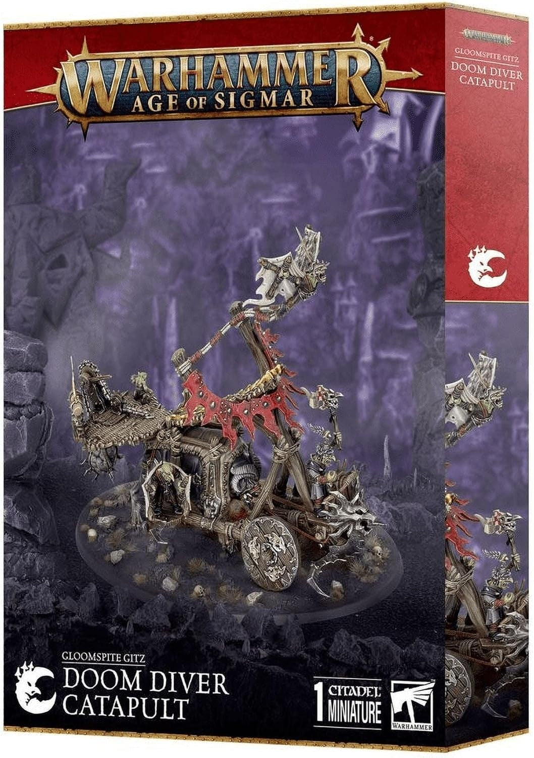 Gloomspite Gitz Doom Diver Catapult – Orc War Machine Model Kit Age of Sigmar - Kwikley