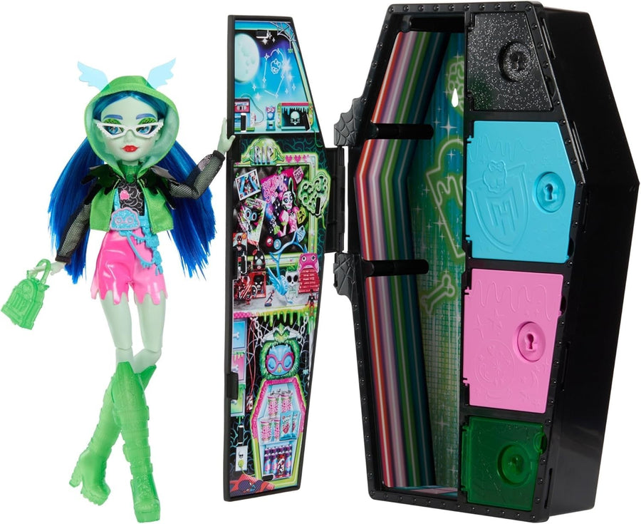 Glow Fashion Doll Locker Playset Gaming Style 19+ Surprises - Kwikley