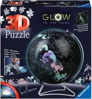 Glow in Dark Star Globe 3D Puzzle 180 Piece Space Model Kids Adults - Kwikley