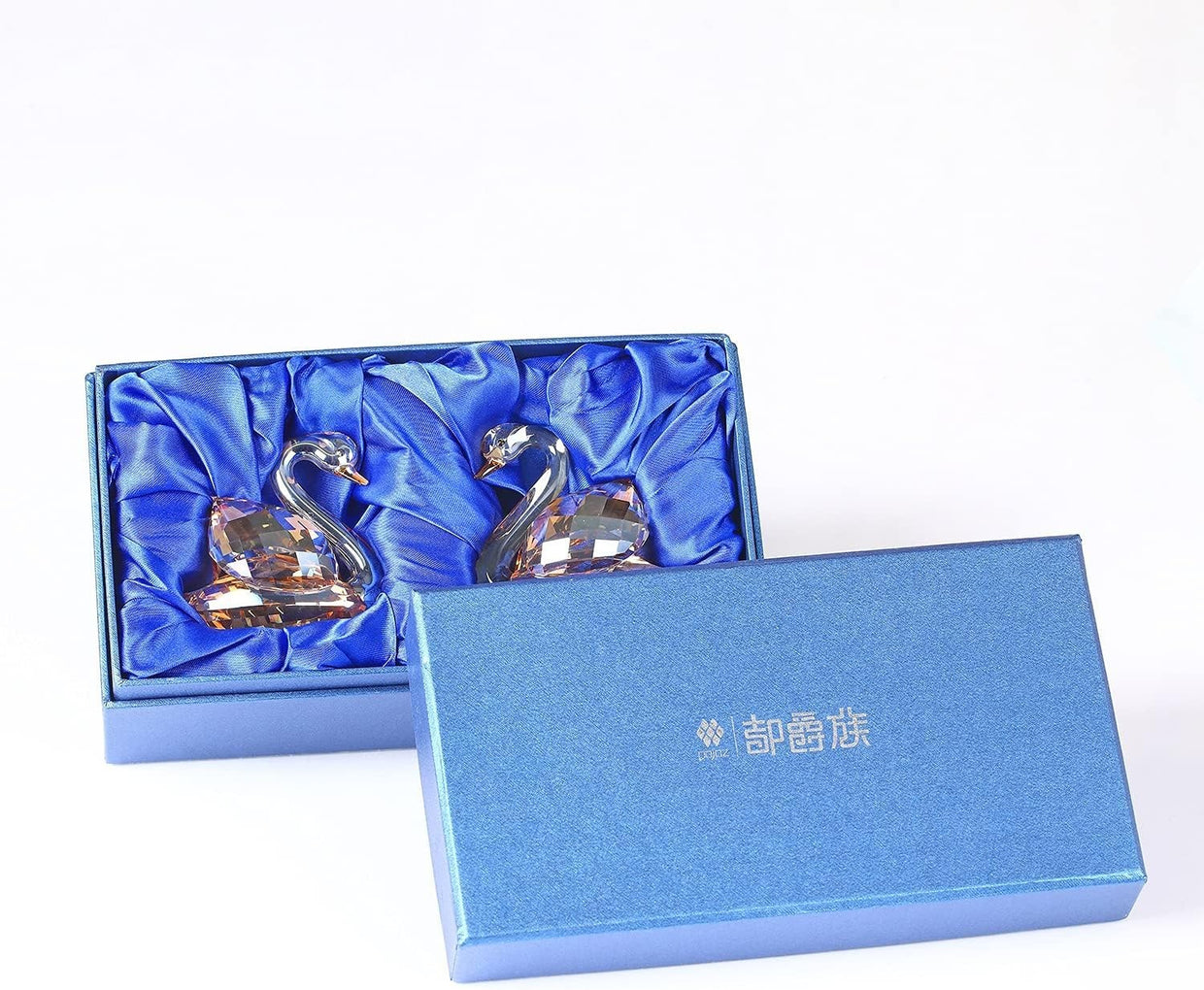 Gold Crystal Swan Pair Ornament – Luxury Wedding Anniversary Gift Home - Kwikley