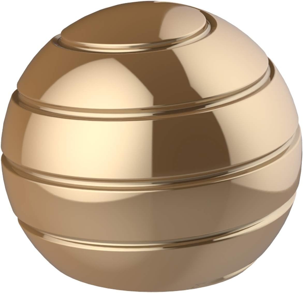 Gold Kinetic Spinning Desk Toy Optical Illusion Stress Relief Fidget - Kwikley