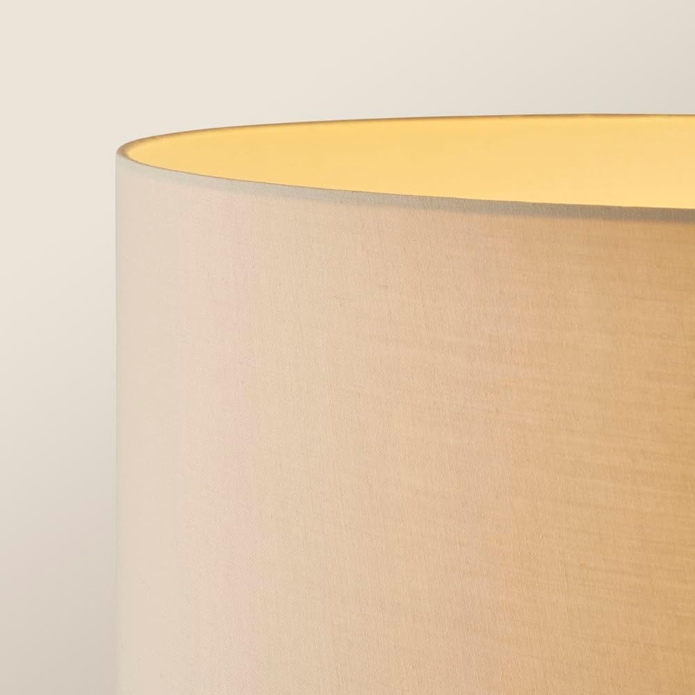 Gold Marble Floor Lamp with Shelf & Bulb, Natural Shade, 152cm Modern - Kwikley