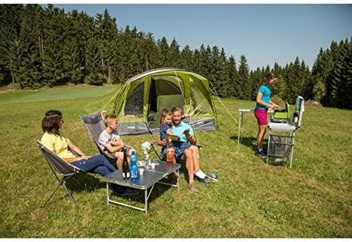 Granite Folding Table Adjustable Height Portable Lightweight Camping Picnic - Kwikley