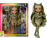 Green Camo Fashion Doll Poseable Outfit 10+ Accessories Display - Kwikley