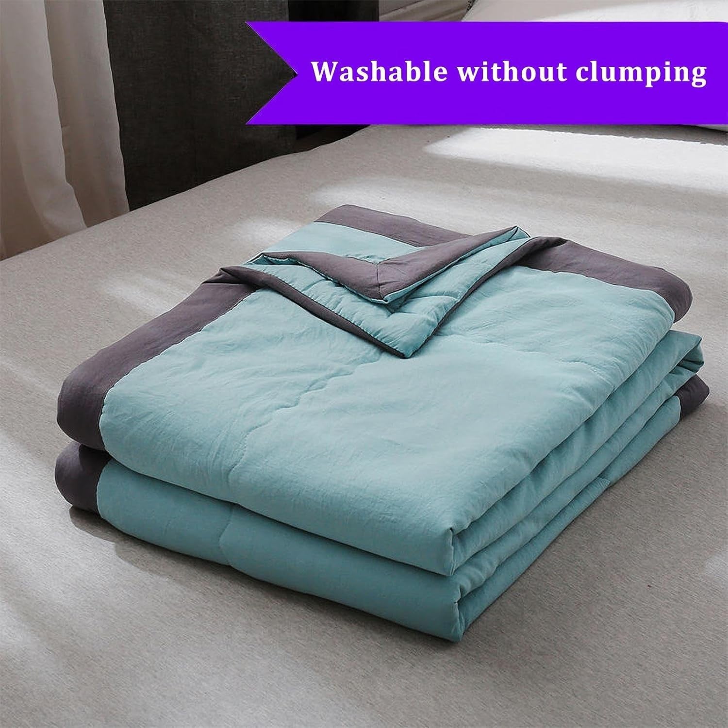 Green Cooling Blanket Summer Breathable Lightweight Throw 5.57x6.56ft - Kwikley
