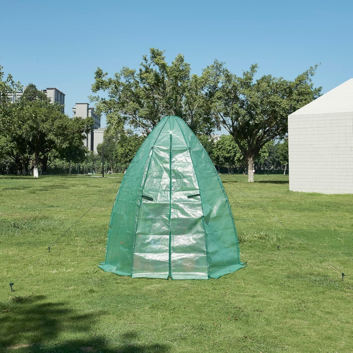 Green Foil Greenhouse Tent 183x160cm | Heavy - Duty PE Cover & Steel Frame - Kwikley