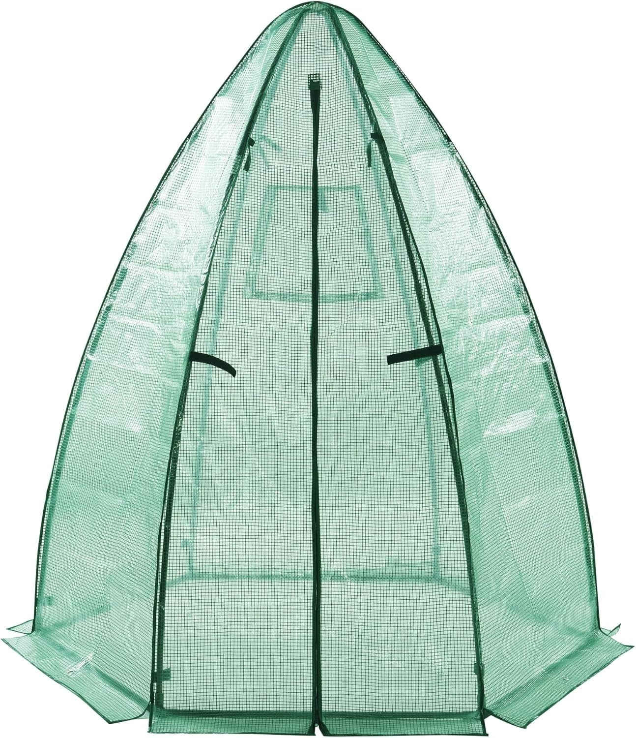 Green Foil Greenhouse Tent 183x160cm | Heavy - Duty PE Cover & Steel Frame - Kwikley