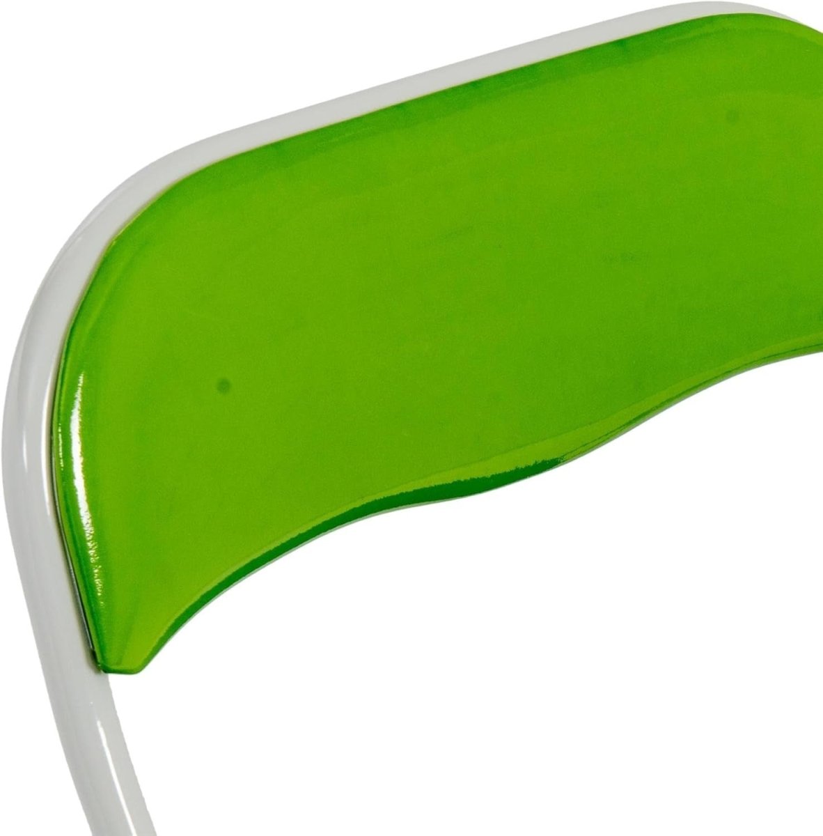 Green Folding Chairs Padded Metal Frame Set of 4 Space Saving - Kwikley