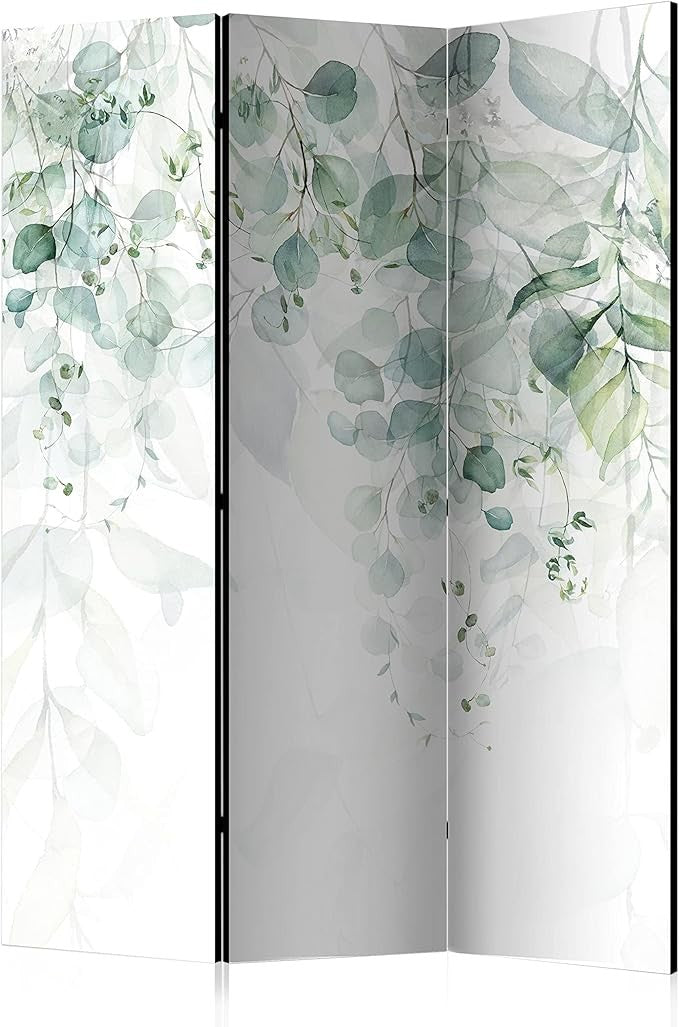Green Leaf Acoustic Room Divider 135x172cm Double Side Folding Screen - Kwikley