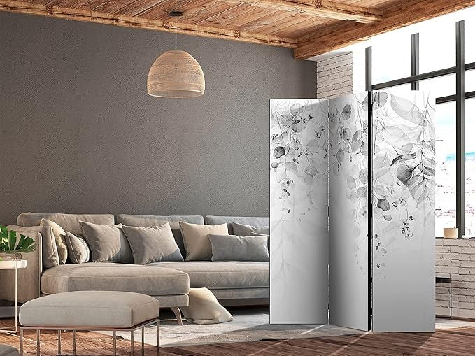 Green Leaf Acoustic Room Divider 135x172cm Double Sided Screen - Kwikley