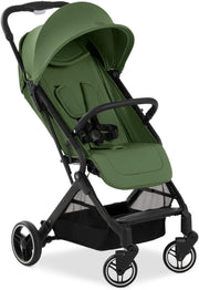 Green Lightweight Travel Pushchair One Hand Fold Reclining 22kg - Kwikley