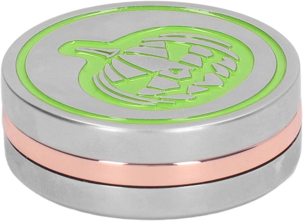 Green Metal Pumpkin Fidget Slider Click Stress Relief ADHD Sensory Toy - Kwikley