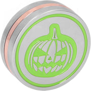 Green Metal Pumpkin Fidget Slider Click Stress Relief ADHD Sensory Toy - Kwikley